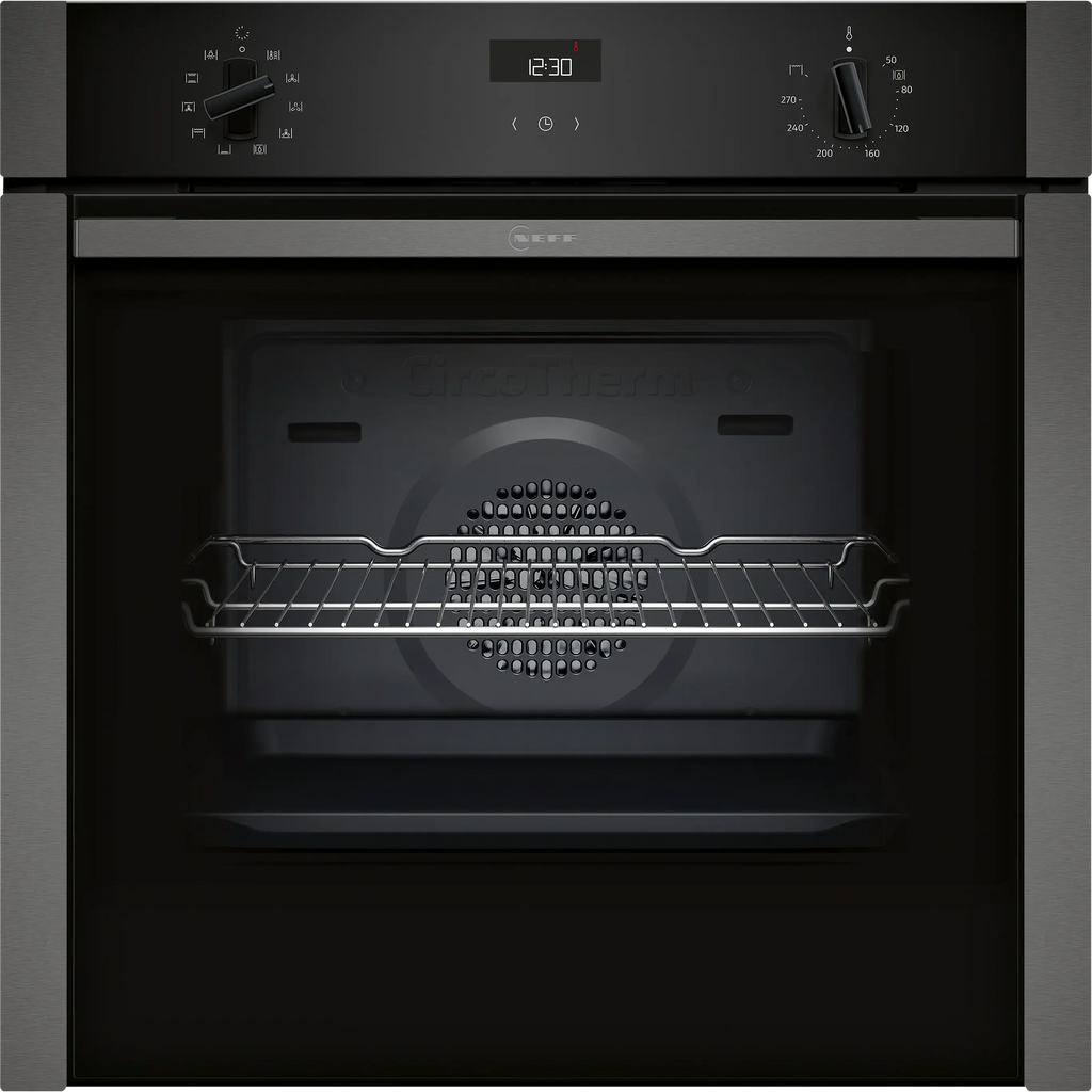 Neff B3ACE4AG3B N50 Built In Electric Single Oven, Graphite