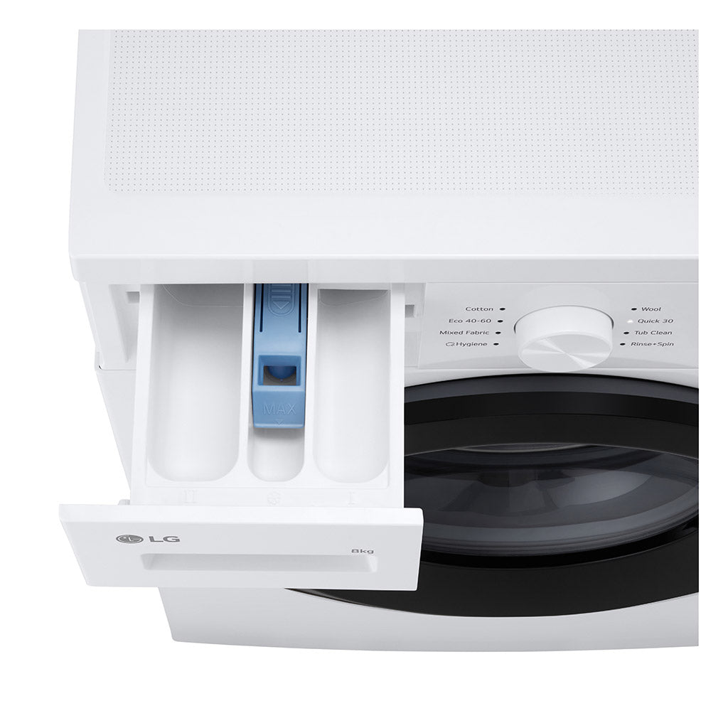 LG F4A10S8NWK 8kg Steam Washing Machine