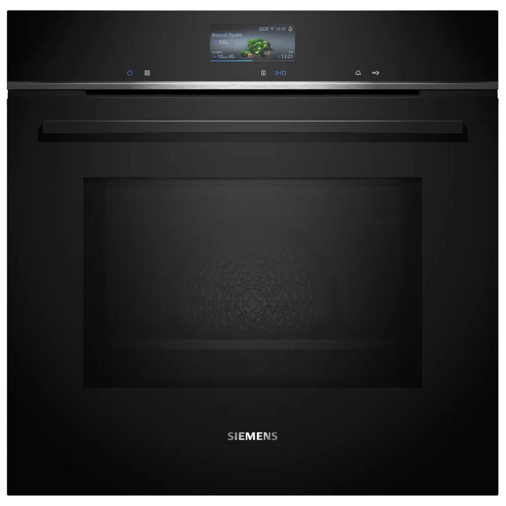 Siemens iQ700, Built-in oven with microwave function, 60 x 60 cm, Black