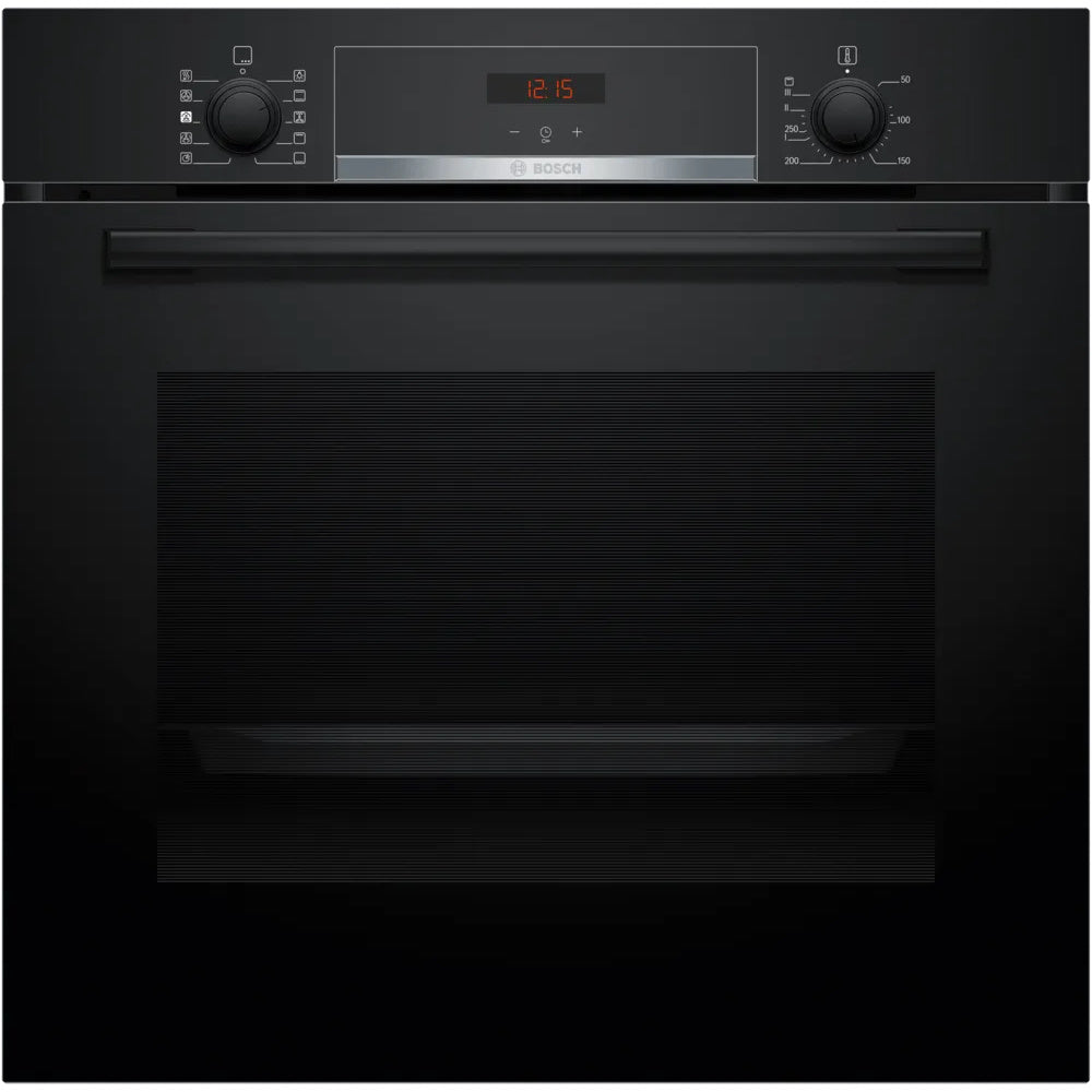 Bosch Series 4, Built-in oven with added steam function, 60 x 60 cm, Black