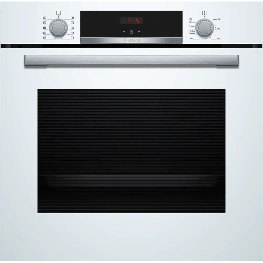 Bosch Series 4, Built-in oven with added steam function, 60 x 60 cm, White