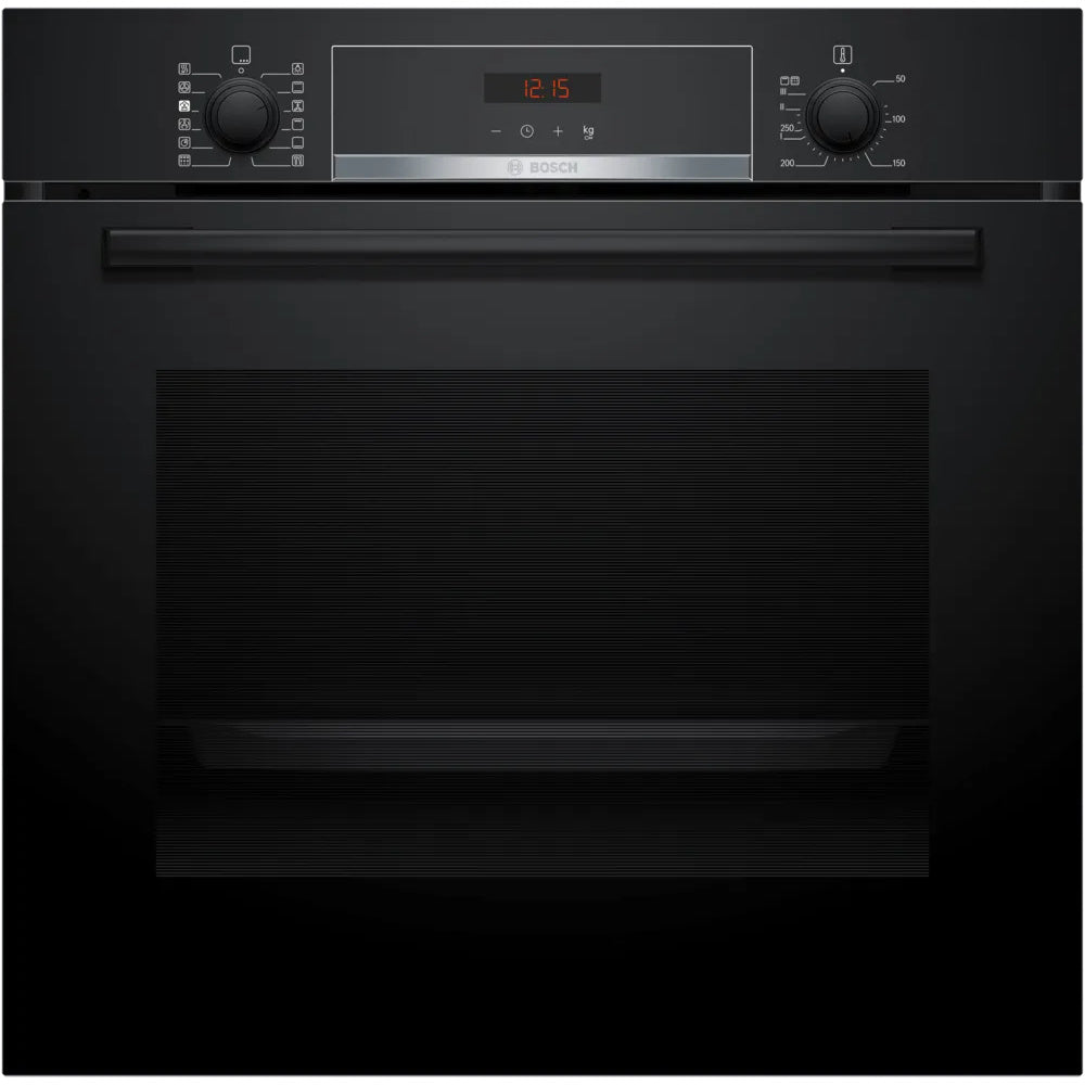 Bosch Series 4, Built-in oven with added steam function, 60 x 60 cm, Black