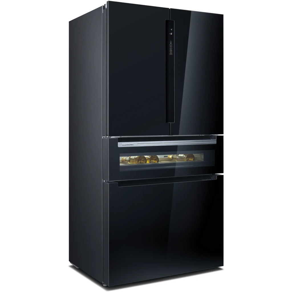 Siemens iQ700, French Door Bottom Glass, 183 x 90.5 cm, Black