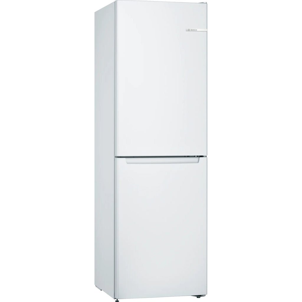 Bosch Series 2, Free-standing fridge-freezer with freezer at bottom, 186 x 60 cm, White