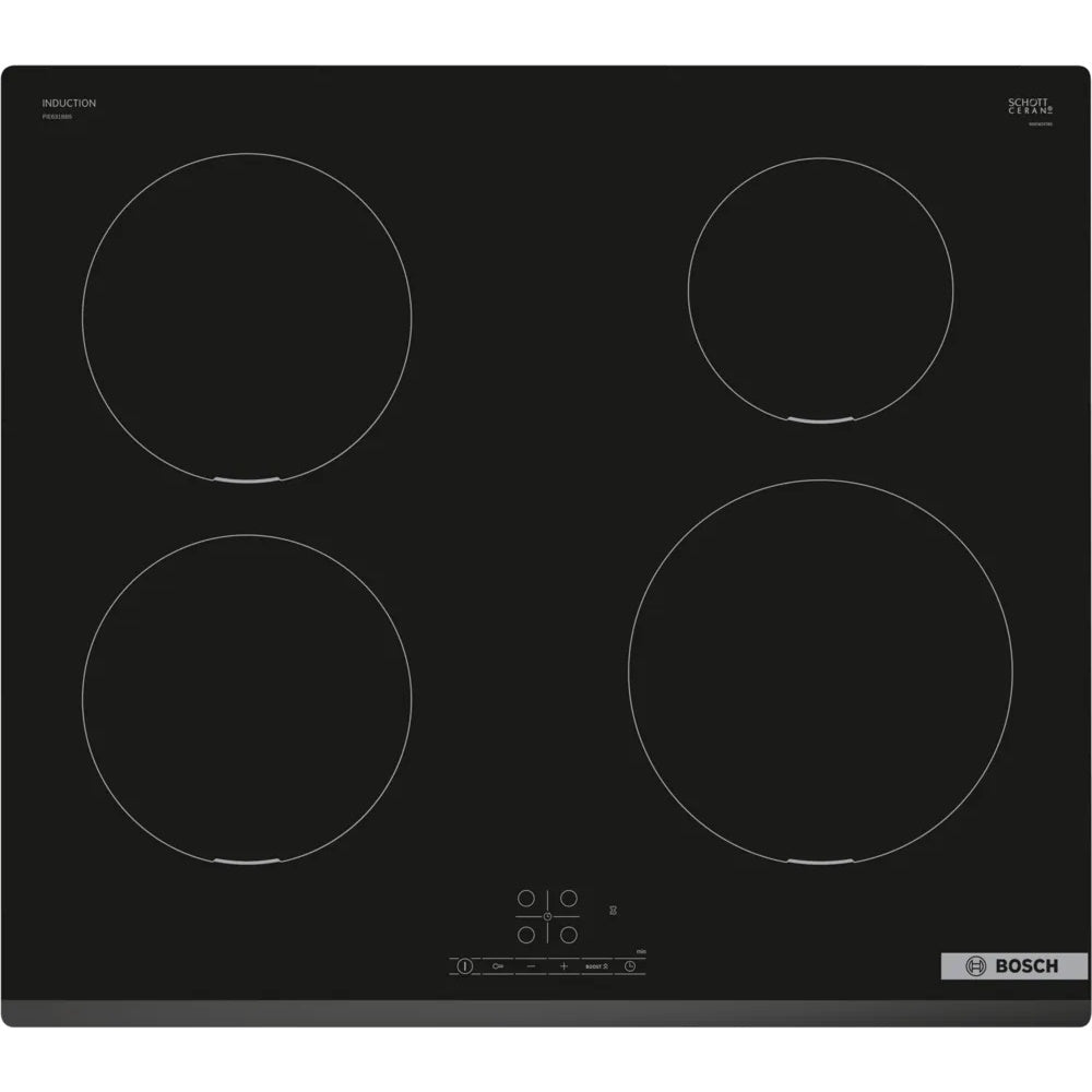 Bosch Series 4, Induction hob, 60 cm, Black