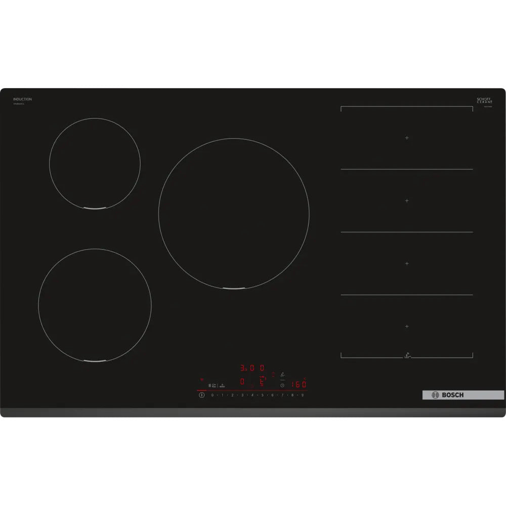 Bosch Series 6, Induction hob, 80 cm, Black