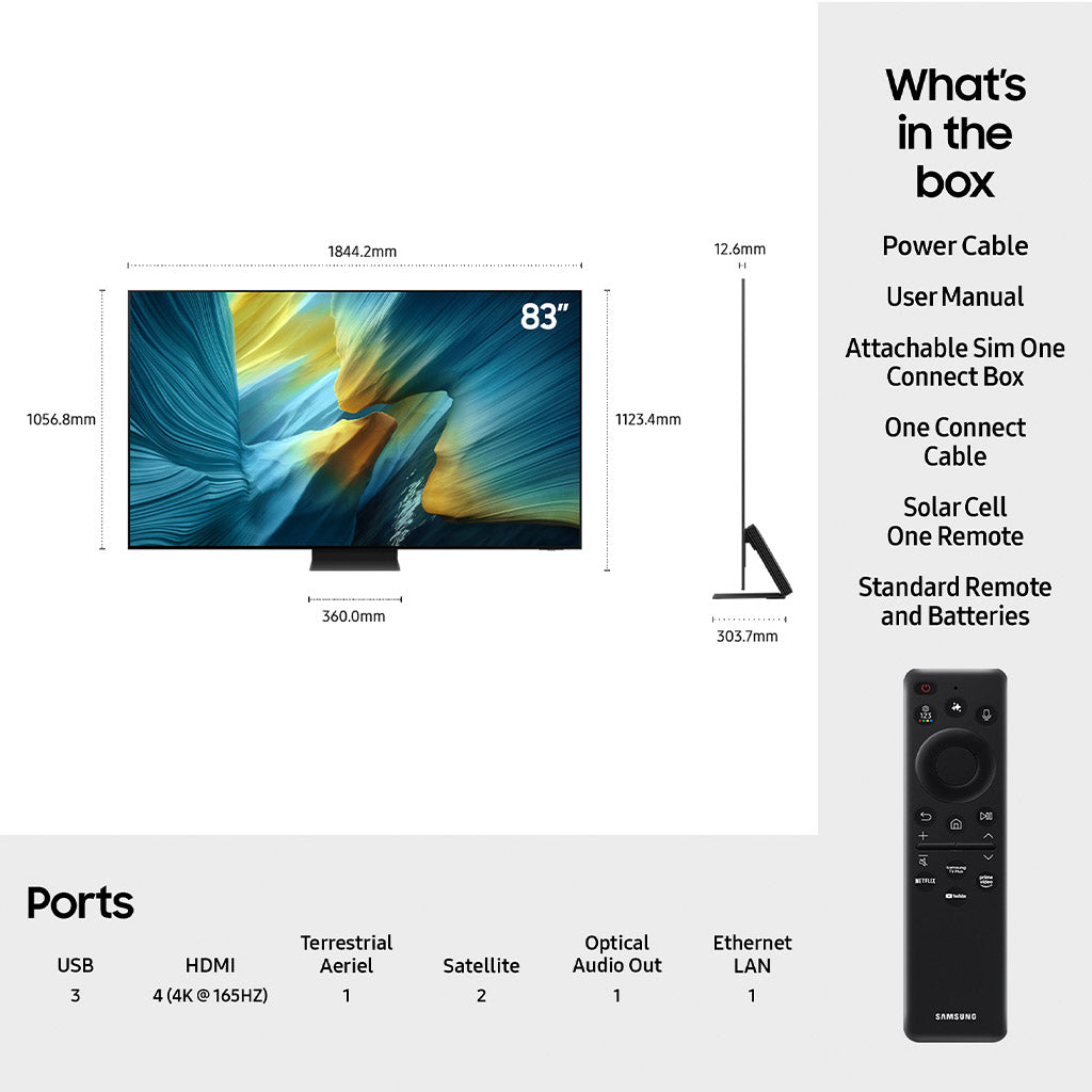 Samsung QE83S95FA 83" 4K OLED TV