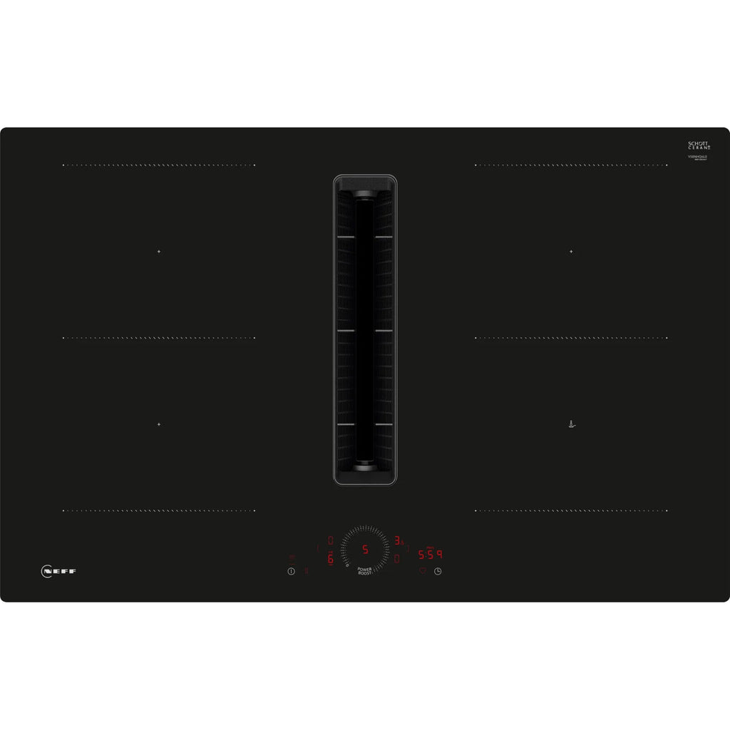 Neff N70, Induction hob with integrated ventilation system, 80 cm
