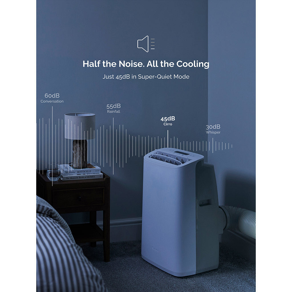 Meaco Cirro 12000 BTU Super Quiet Smart Portable Air Conditioner - Cooling Only