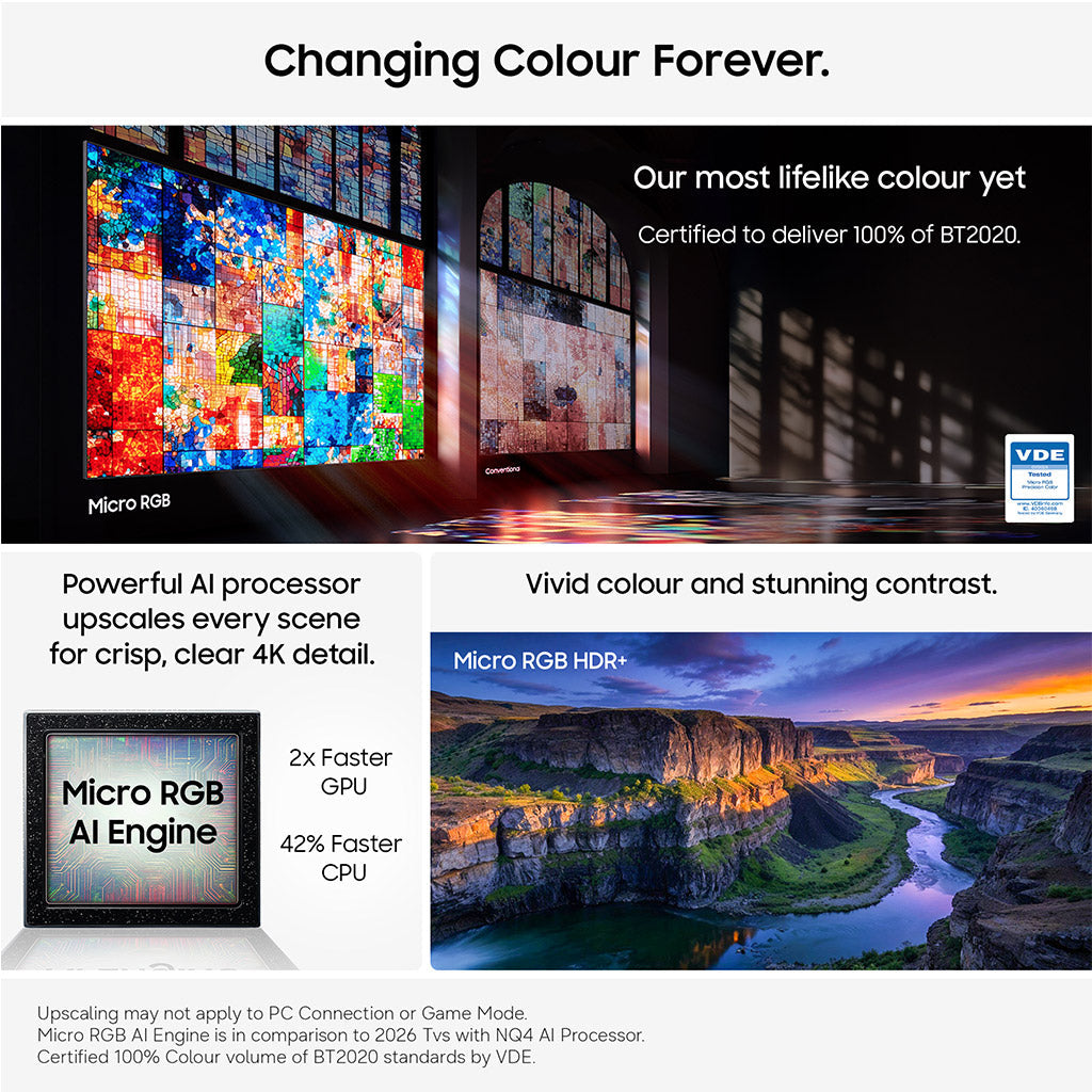 Samsung MRE75R85HA 75" Micro RGB 4K TV