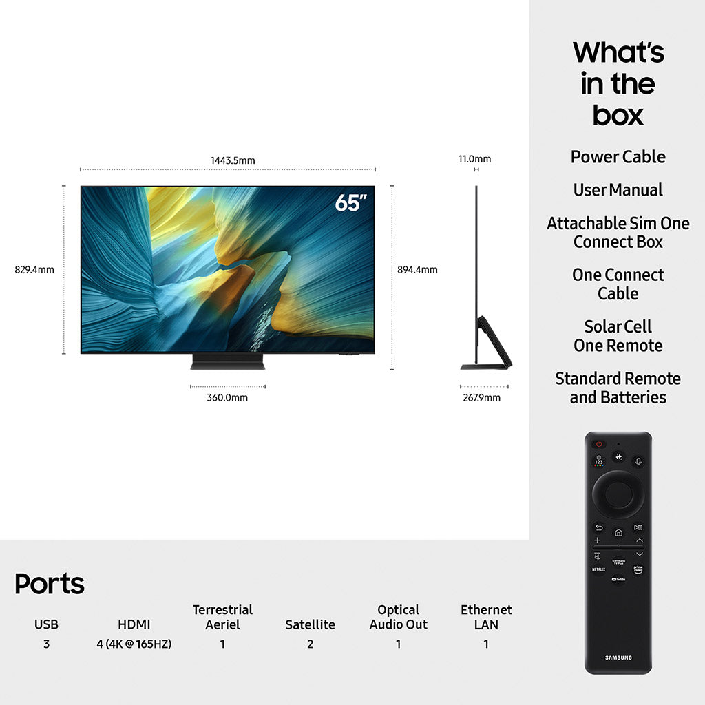 Samsung QE65S95FA 65" 4K OLED TV