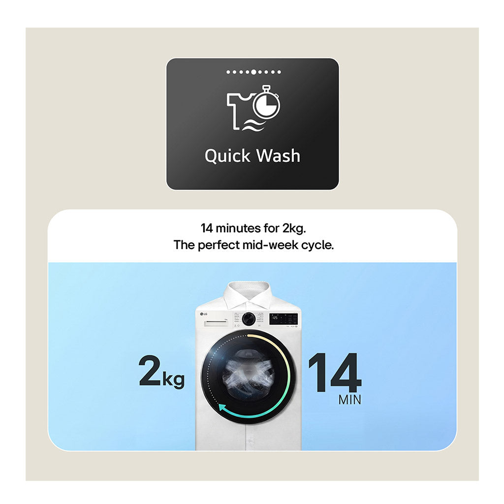 LG F2X50S9NLB 9kg Series 3 1200 RPM Washing Machine